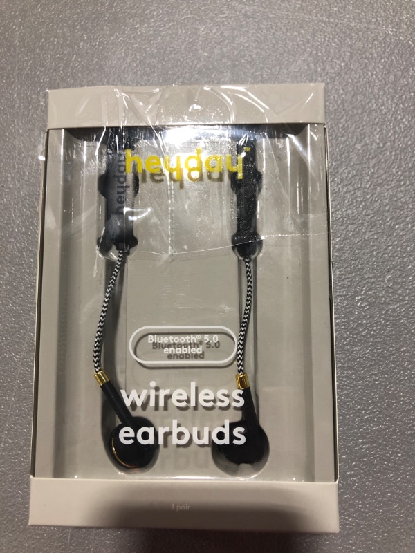 Photo 2 of heyday™ Bluetooth Wireless Braided Earbuds - Gold/Black