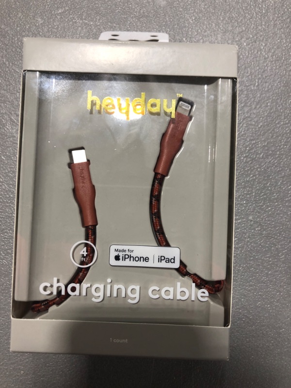 Photo 1 of heyday 4ft braided charging cable for iPhone/iPad