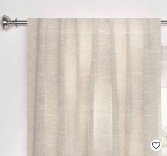 Photo 1 of 1pc Blackout Textural Overlay Window Curtain Panel - Threshold™