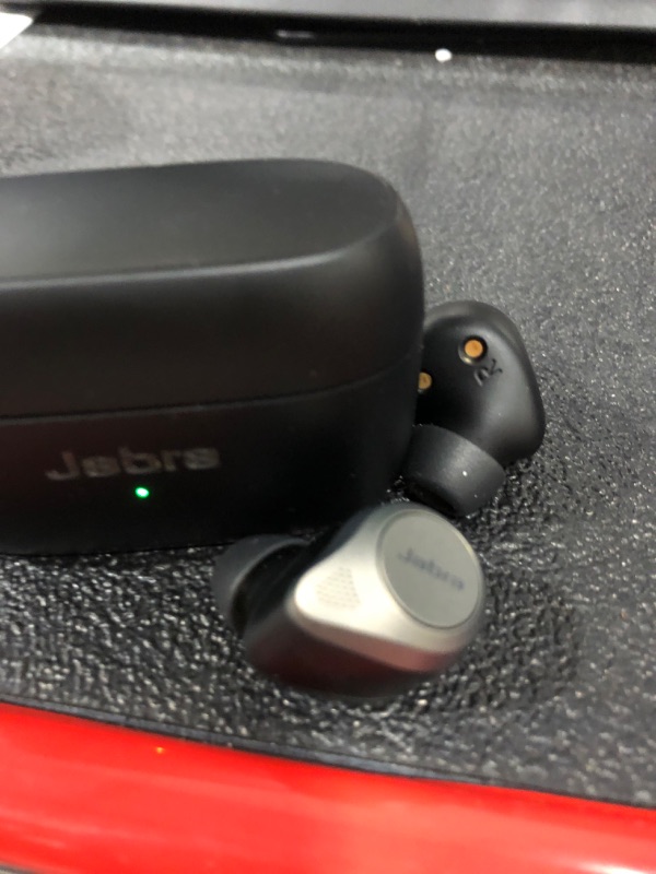 Photo 3 of Jabra Elite 85t True Wireless Bluetooth Earbuds, Titanium Black – Advanced Noise-Cancelling Earbuds with Charging Case for Calls & Music �– Wireless Earbuds with Superior Sound & Premium Comfort
