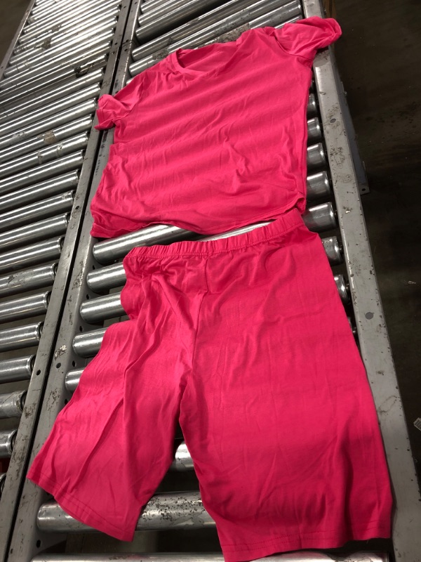 Photo 1 of 2XL pink short set 