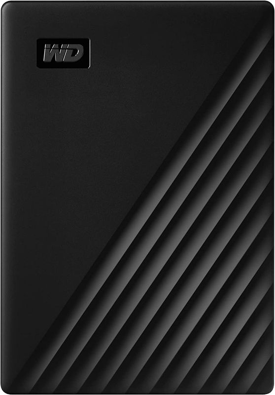 Photo 1 of WD 5TB My Passport Portable External Hard Drive HDD, USB 3.0, USB 2.0 Compatible, Black - WDBPKJ0050BBK-WESN
