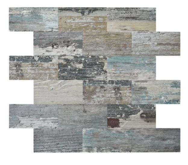 Photo 1 of Art3d Ocean Breeze 11.5 in. x 11.4 in. Peel and Stick PVC Composite Laminate Material tile