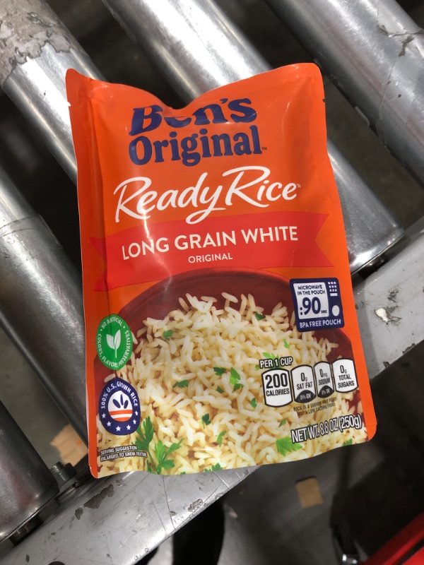 Photo 3 of Bens Original Ready Rice Long Grain White Rice, 8.8 Ounce - 12 per case exp 07/2022
