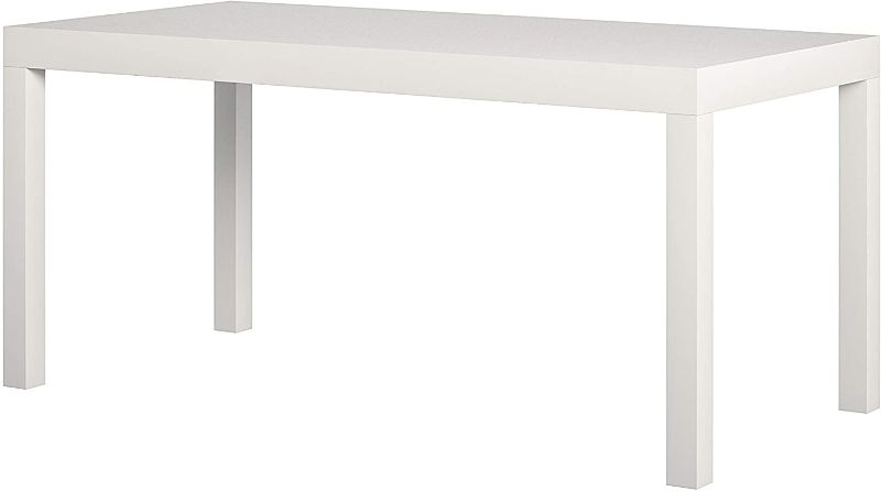 Photo 1 of Ameriwood Home Parsons Modern Coffee Table, White
