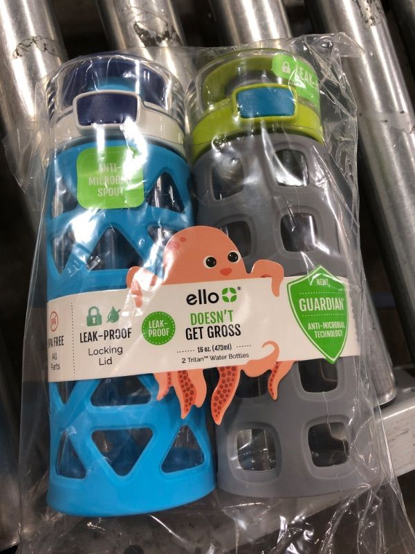 Photo 2 of 16oz 2pk Plastic Dash Water Bottles – Ello
