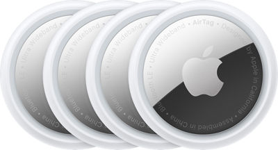 Photo 1 of Apple AirTag - 4 Pack + Apple AirTag KeyChain