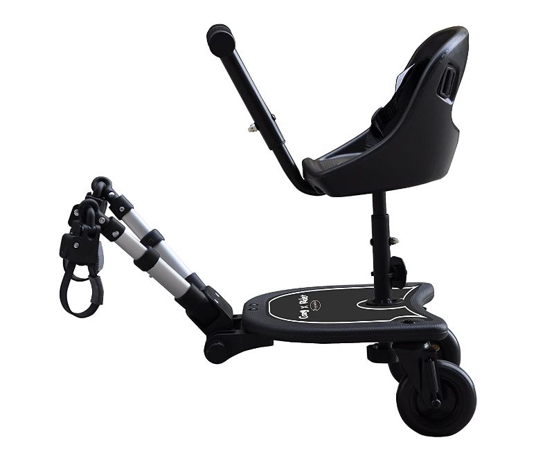 Photo 1 of Englacha 2-in-1 Cozy X Rider, Black - Child Rider Stroller Attachment with Saddle Seat and Standing Platform