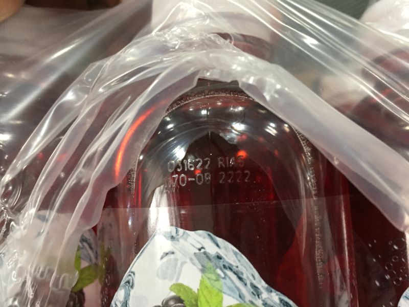 Photo 1 of [12 Pack] Sparkling Ice Black Raspberry Sparkling Water 17 Oz. Bottle [EXP 8-22]