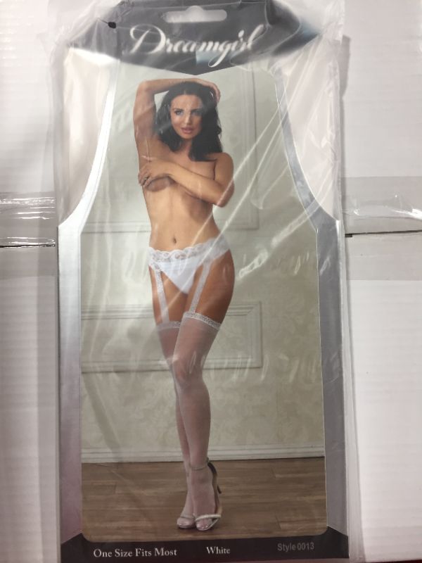 Photo 3 of Dreamgirl Women's Sheer Suspender Pantyhose