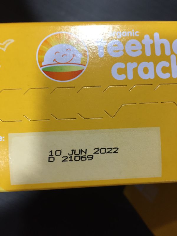 Photo 4 of [2 Packs] Happy Baby Organics Mango & Pumpkin Organic Teether Crackers, 0.14 oz, 12 count [EXP 6-10-22]