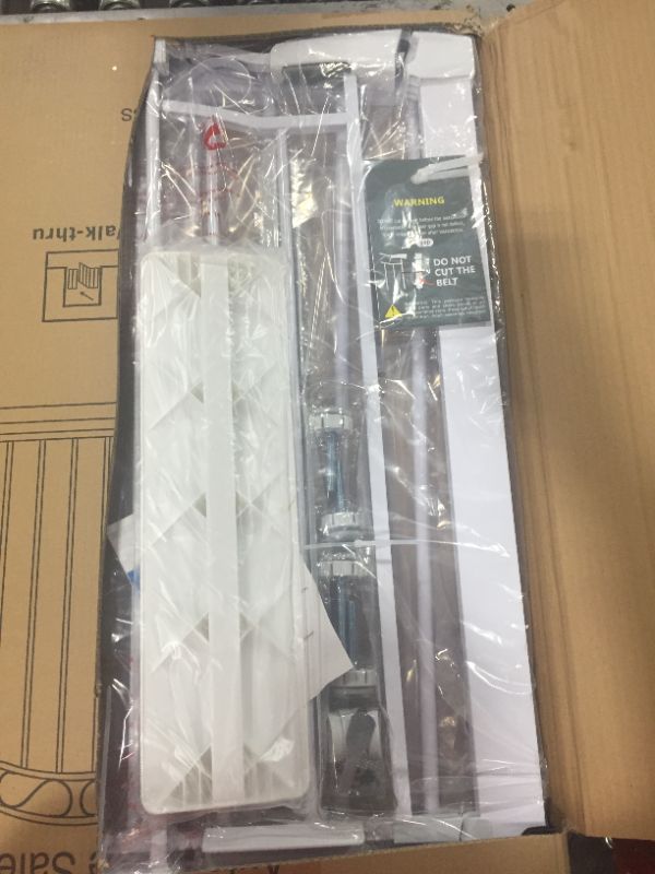 Photo 1 of Baby Gate Walk Through Auto Close Tension Metal White 
