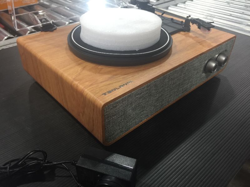 Photo 3 of Record Player Bluetooth Turntable with Built-in Dual 15W Speakers