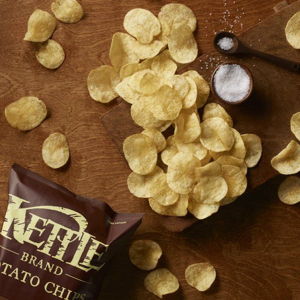 Photo 2 of [Pack of 24] Kettle Potato Chips Sea Salt 1.5 Oz [EXP 1-22]