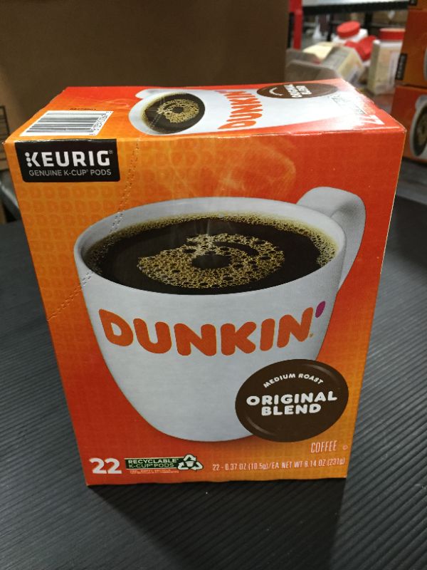 Photo 3 of Dunkin' Original Blend, Medium Roast, Keurig K-Cup Pods - 22ct [EXP 4-22]