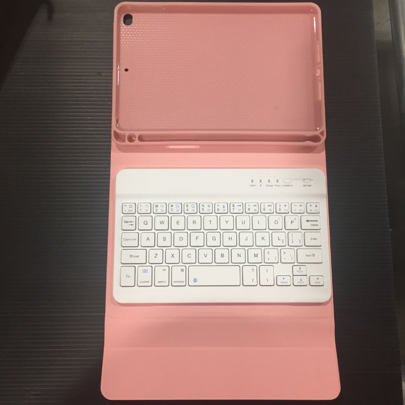 Photo 4 of Keyboard Case 2021, Backlit Detachable Wireless Keyboard with Slim Cover and Pencil Holder for iPad Mini 5