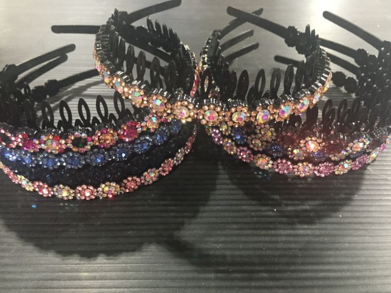 Photo 1 of 8 Pack Rhinestone Headbands