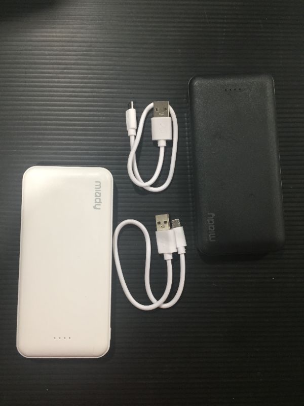 Photo 2 of 2-Pack Miady 10000mAh Dual USB Portable Charger