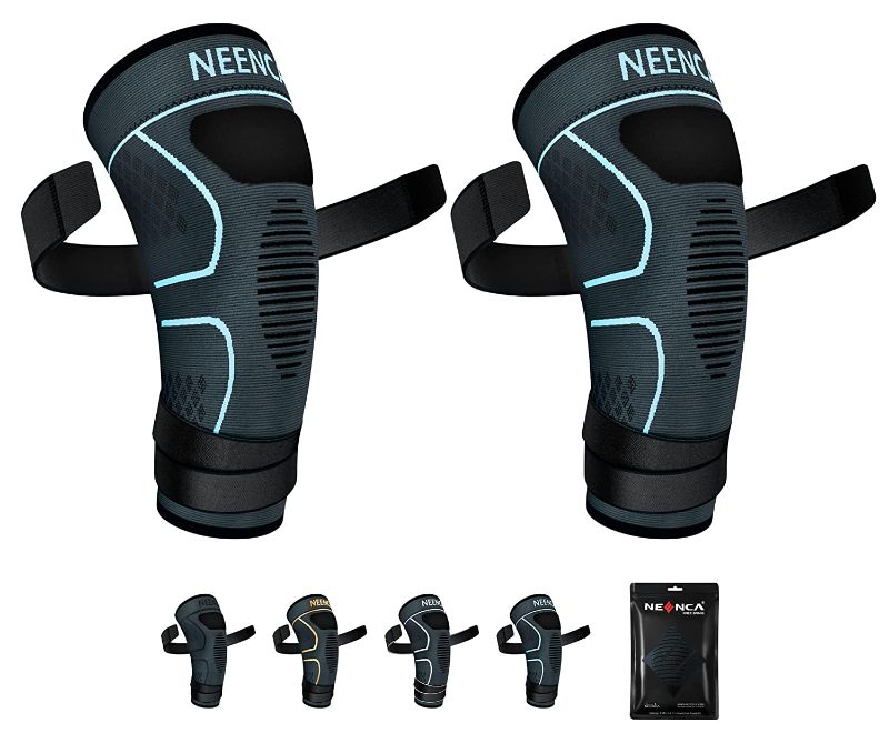 Photo 1 of [Size L] NEENCA 2 Pack Knee Braces with Strap for Best Fit