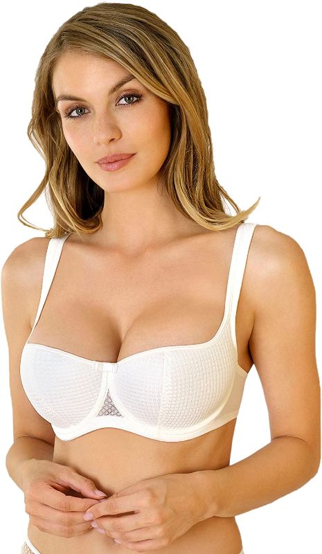 Photo 1 of [Size 34DDD] Rosme Womens Balconette Bra with Padded Straps, Collection Kamila