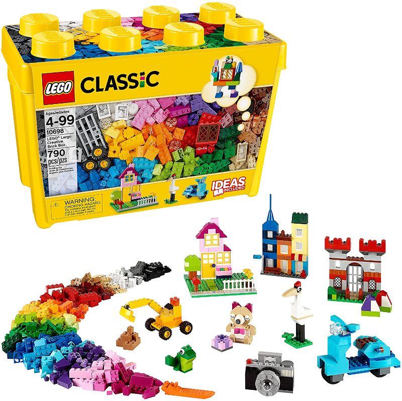 Photo 1 of LEGO Classic Large Creative Brick Box 10698 Build Your Own Creative Toys, Kids Building Kit (790 Pieces), Multicolor