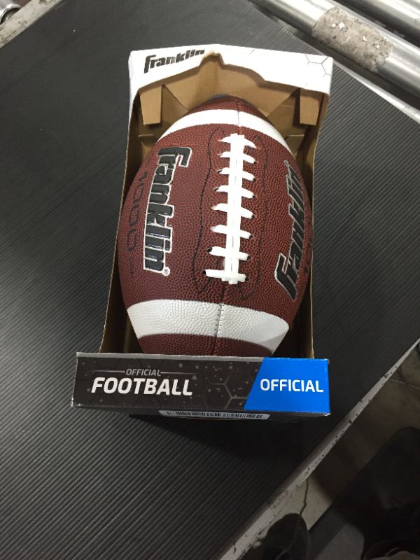 Photo 2 of Franklin Sports 1000 Series Grip-Rite Official Football - Brown