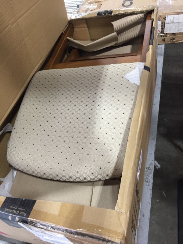 Photo 1 of 2 Arts and Craft Hardwood Folding Chair with Blush Upholstery - Light Cherry