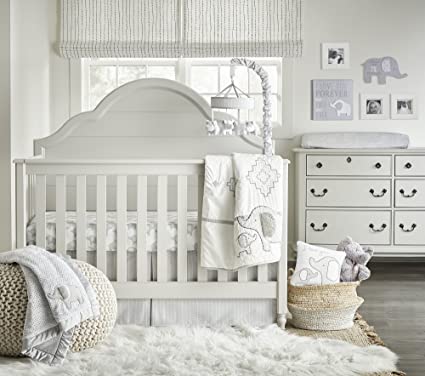 Photo 1 of Wendy Bellissimo Baby Mobile Crib Mobile Musical Mobile - Elephant Mobile from The Hudson Collection in Grey and White
