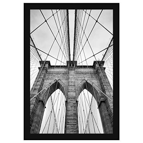 Photo 1 of Americanflat 20 x 30 Black Poster Frame - Thick Molding - Hanging Hardware Included
