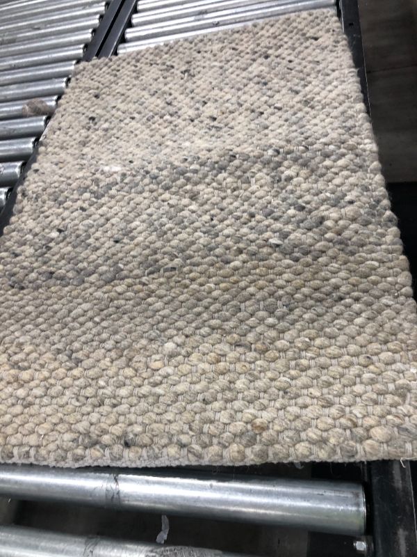 Photo 1 of 2'x3' Chunky Knit Wool Woven Rug Gray - Project 62 , Size: 2'x3'
