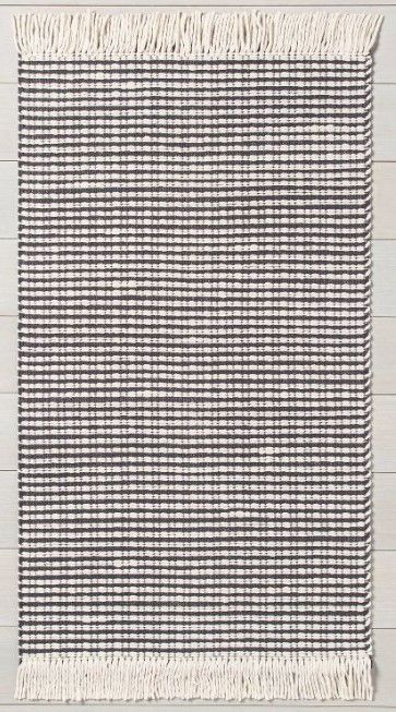 Photo 1 of 3' X 5' Textured Stripe Area Rug / Sour Cream - Hearth & Hand™ with Magnolia
