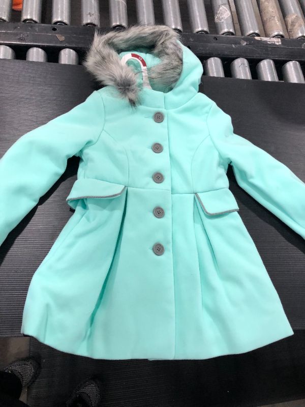 Photo 2 of Girls' Faux Fur Hooded Jacket - Cat & Jack™ XS
