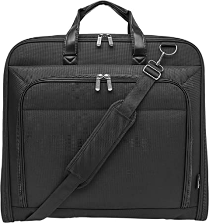 Photo 1 of Amazon Basics Carry-On Garment Bag for Travel and Business Trips with Shoulder Strap - Black
