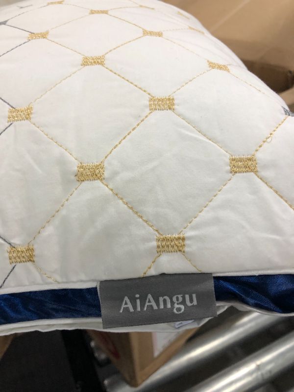 Photo 1 of AiAngu Pillows for Sleeping,King Size Set of 2,Premium Hotel Bed Pillows,Down Alternative Cooling Pillows for Side Back and Stomach Sleepers,100% Breathable Cotton Cover
