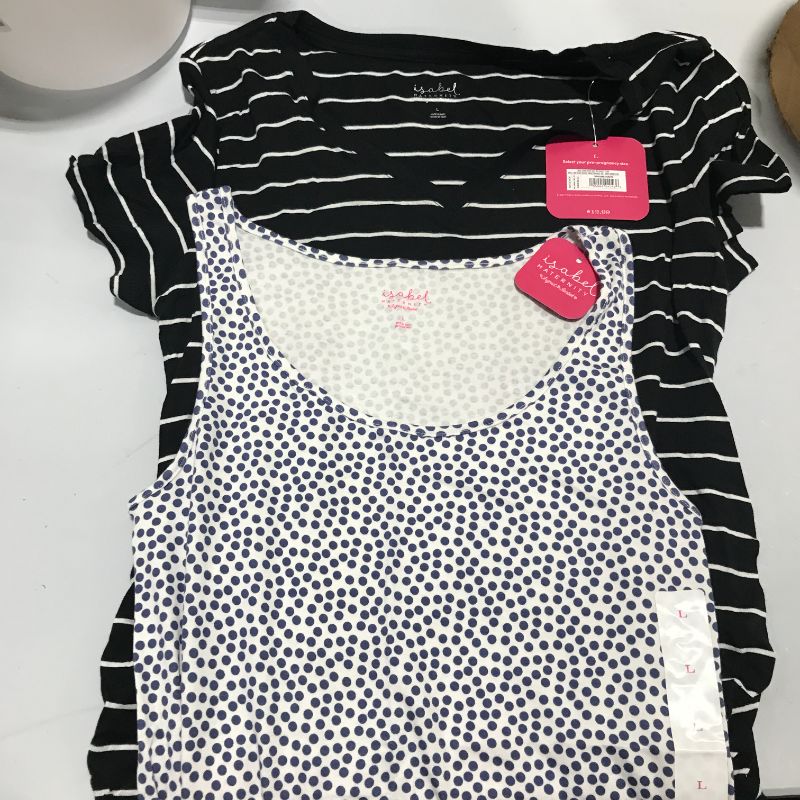 Photo 1 of 2 pcs - isabel maternity shirts - size large