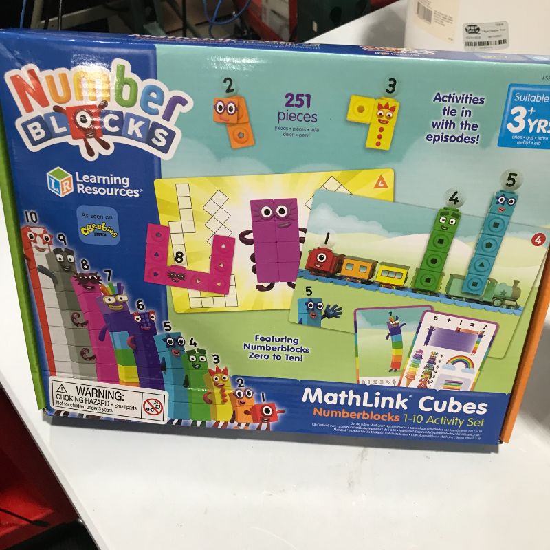 Photo 2 of hand2mind MathLink Cubes Numberblocks 1-10 Activity Set