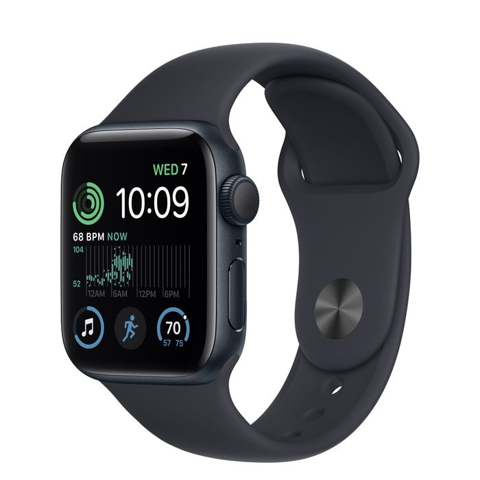 Photo 1 of Apple Watch Series 7 [GPS 45mm] Smart Watch w/ Midnight Aluminum Case with Midnight Sport Band. Fitness Tracker, Blood Oxygen & ECG Apps, Always-On Retina Display, Water Resistant
