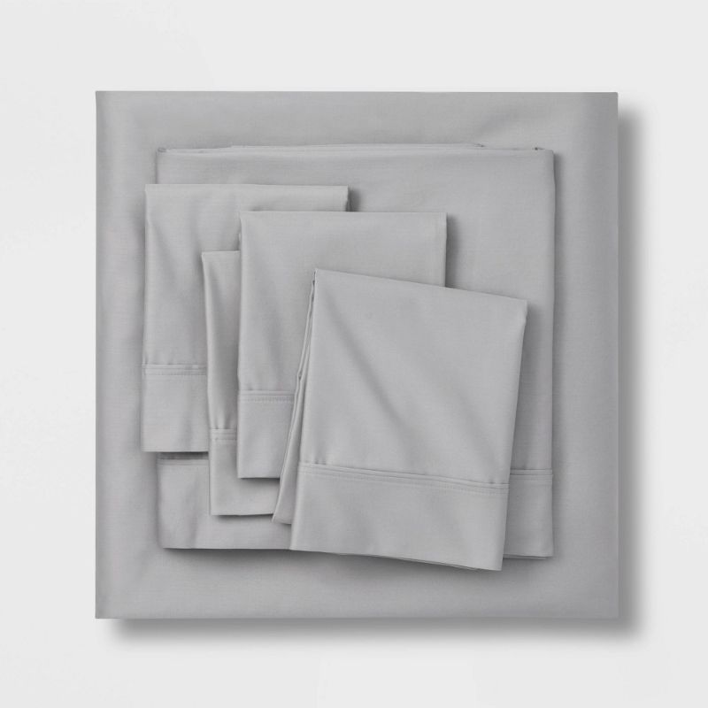 Photo 1 of 6pc 800 Thread Count Solid Sheet Set - Threshold Signature™

