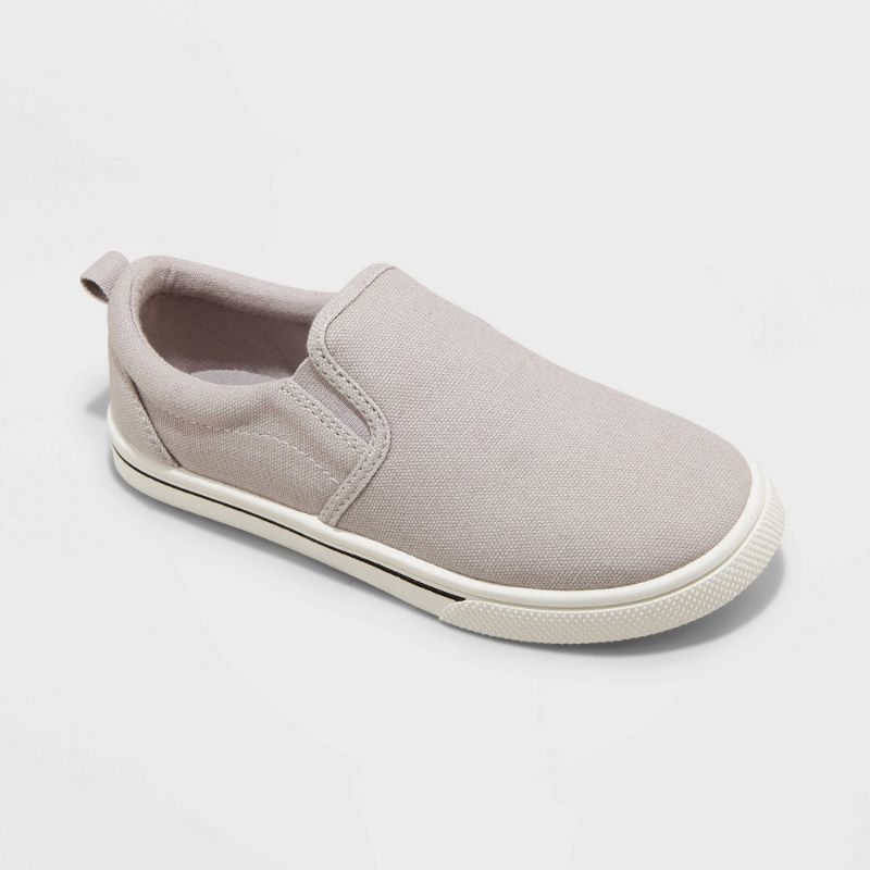 Photo 1 of Kids' Blaine Slip-on Sneakers - Cat & Jack Gray Size 4
