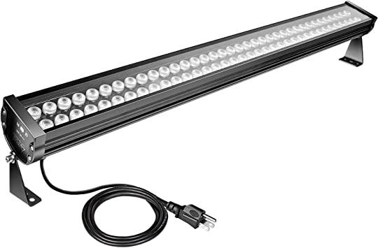 Photo 1 of ATCD 72W LED Wall Washer Lights, 5000K Daylight White Linear Strip Light, 3.2ft/40" 120V LED Light Bar, IP65 Waterproof Outdoor LED Wall Washer Lights for Landscape, Church, Ads, Yard, Garden
