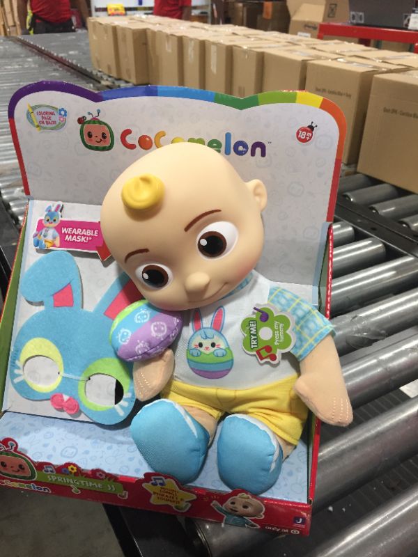 Photo 1 of COCOMELON SPRINGTIME JJ Doll EXCLUSIVE Sings EASTER MASK

