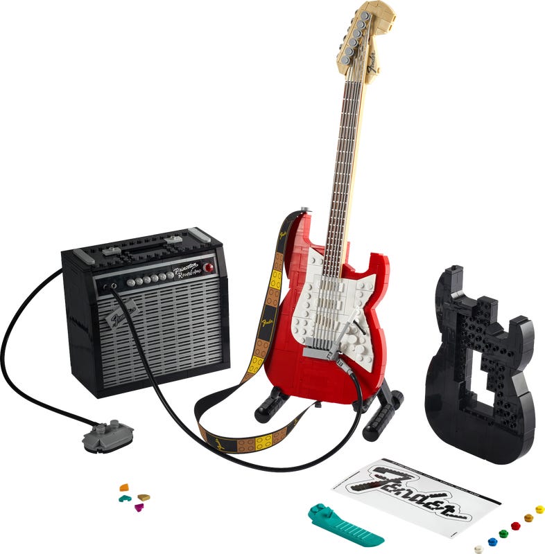 Photo 1 of LEGO Ideas Fender Stratocaster 21329 Building Set (1074 Pieces)
