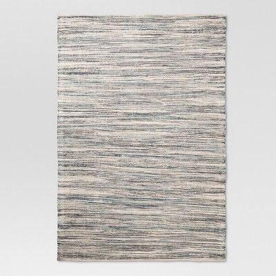 Photo 1 of 5x7 Woven Area Rug Indigo - Threshold™
