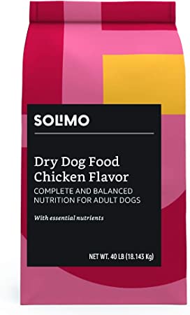 Photo 1 of Amazon Brand - Solimo Basic Dry Dog Food, Chicken Flavor, 40 lb bag
**EXPIRED 09/2021**