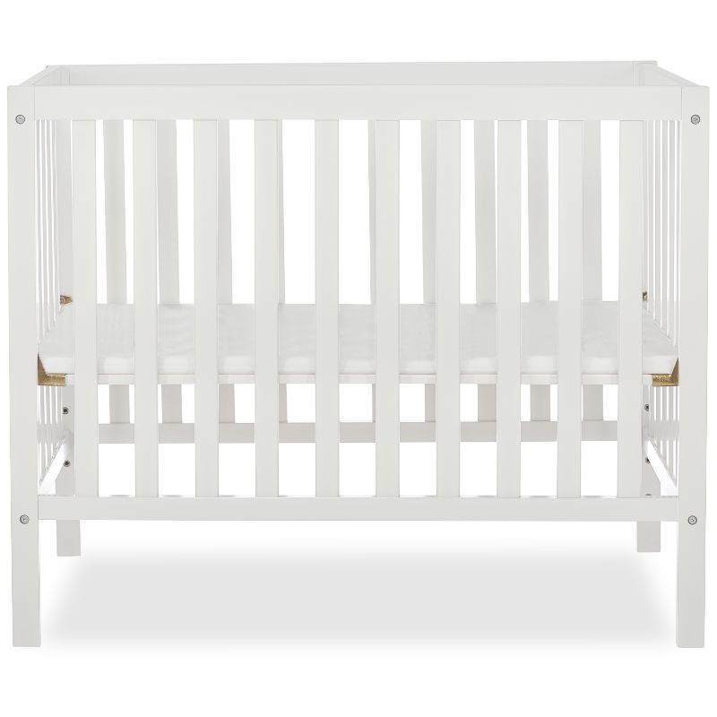 Photo 1 of Dream on Me Edgewood 4-in-1 Convertible Mini Crib White
