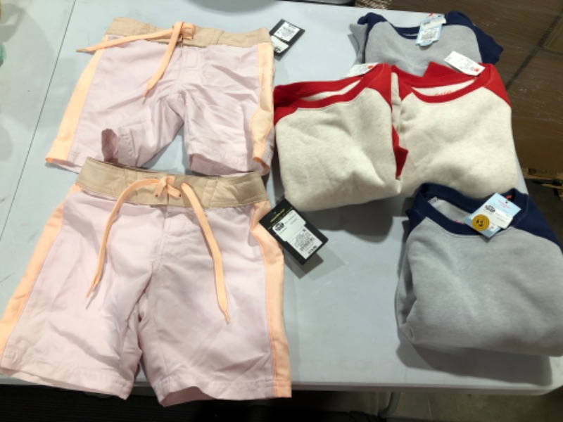 Photo 1 of BOX LOT boys clothes sweaters size 5T and shorts size 4