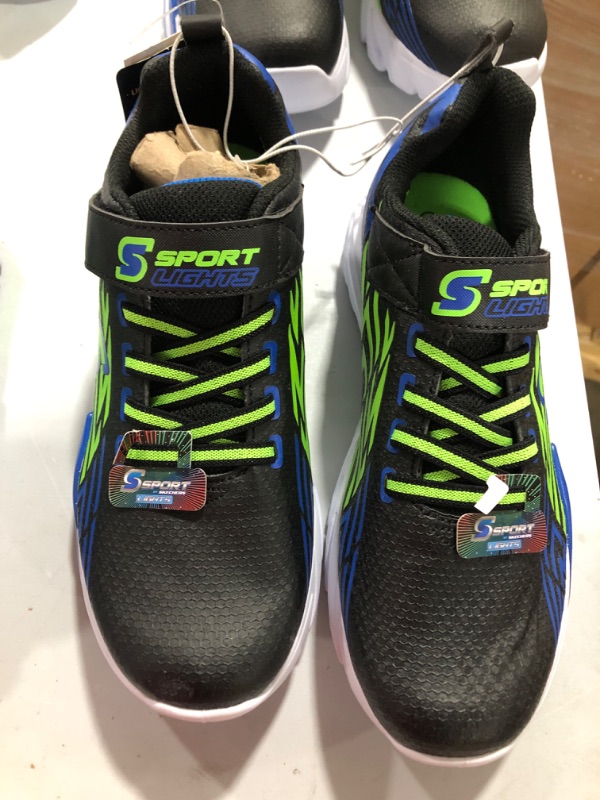 Photo 2 of Boys' S Sport by Skechers Otis Performance Sneakers - Black/Blue 6 **dirty on bottoms **
