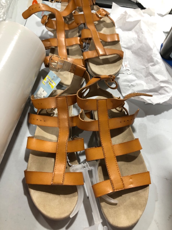 Photo 2 of 2- Girls' Ellie Gladiator Sandals - Cat & Jack Cognac size 5 and 3( new ,used ,opened box)
