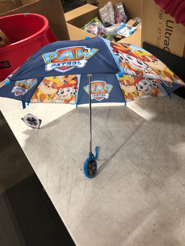 Photo 2 of Nickelodeon Kids Umbrella, Paw Patrol Toddler and Little Boy Rain Wear for Ages 3-6
