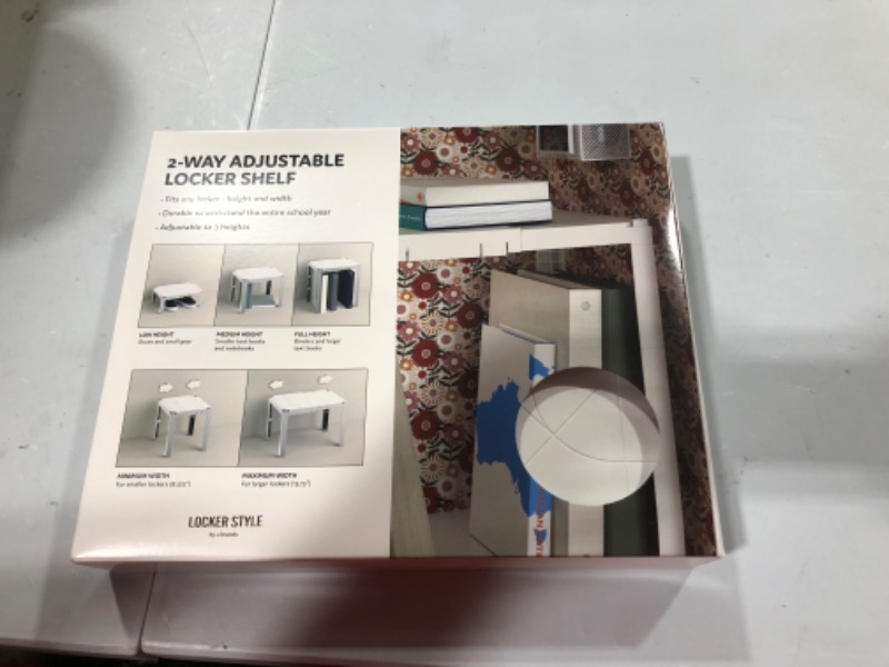 Photo 2 of Locker Adjustable Shelf Plastic White - U Brands
